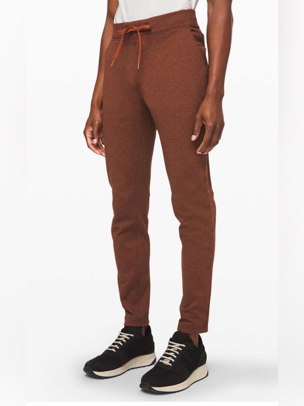 Lululemon City Sweat Pant Thermo Heathered Dark Terracotta L Jogger 0319 M5707s